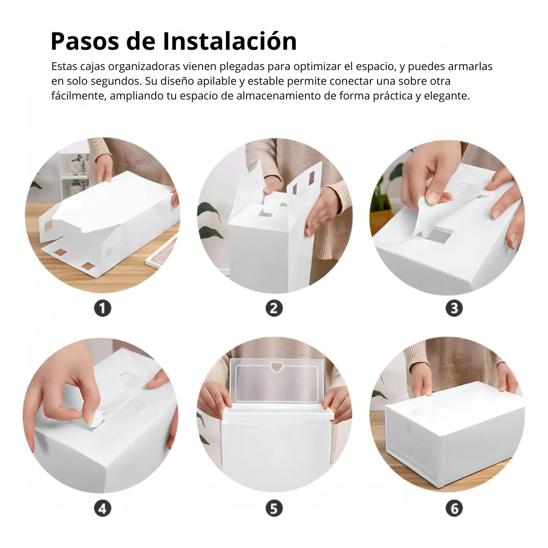 Cajitas Apilables para Zapatillas | Mantén el Orden con Estilo