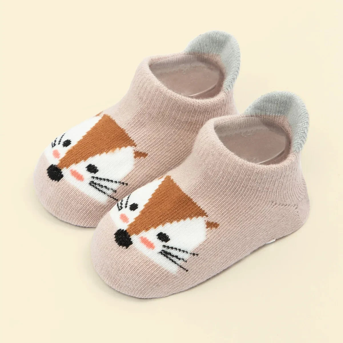 Calcetines Antideslizantes con Diseños de Animalitos (6M a 5A)