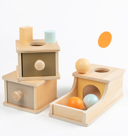 Caja Montessori de Colores Macaroon para Juegos Sensoriales y Aprendizaje