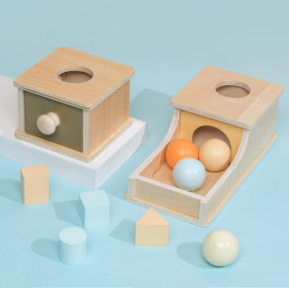 Caja Montessori de Colores Macaroon para Juegos Sensoriales y Aprendizaje