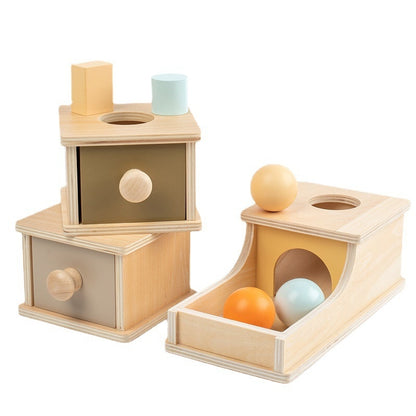 Caja Montessori de Colores Macaroon para Juegos Sensoriales y Aprendizaje