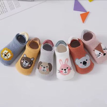Calcetines Antideslizantes con Diseños de Animalitos (6M a 5A)